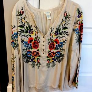 Sundance embroidered blouse